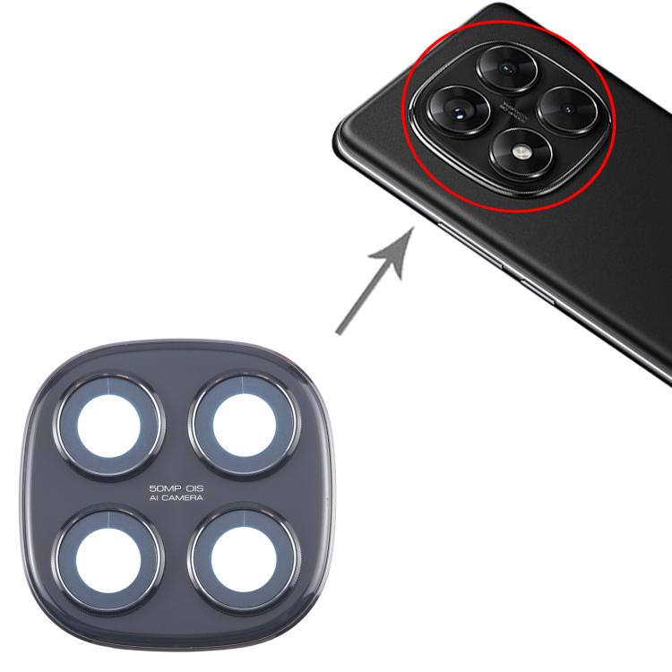 For Xiaomi Redmi Note 14 Pro 4G Original Rear Camera Lens Cover (Black) - Camera by buy2fix | Online Shopping UK | buy2fix