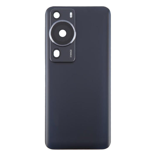 For Huawei P60 Pro Battery Back Cover with Camera Lens Cover(Black) - Back Cover by buy2fix | Online Shopping UK | buy2fix