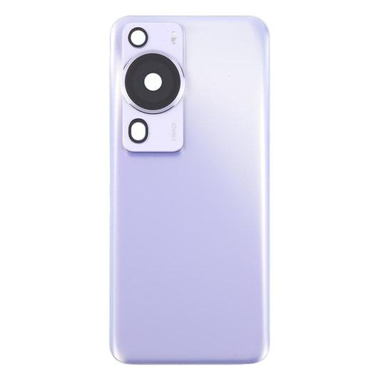 For Huawei P60 Pro Battery Back Cover with Camera Lens Cover(Purple) - Back Cover by buy2fix | Online Shopping UK | buy2fix