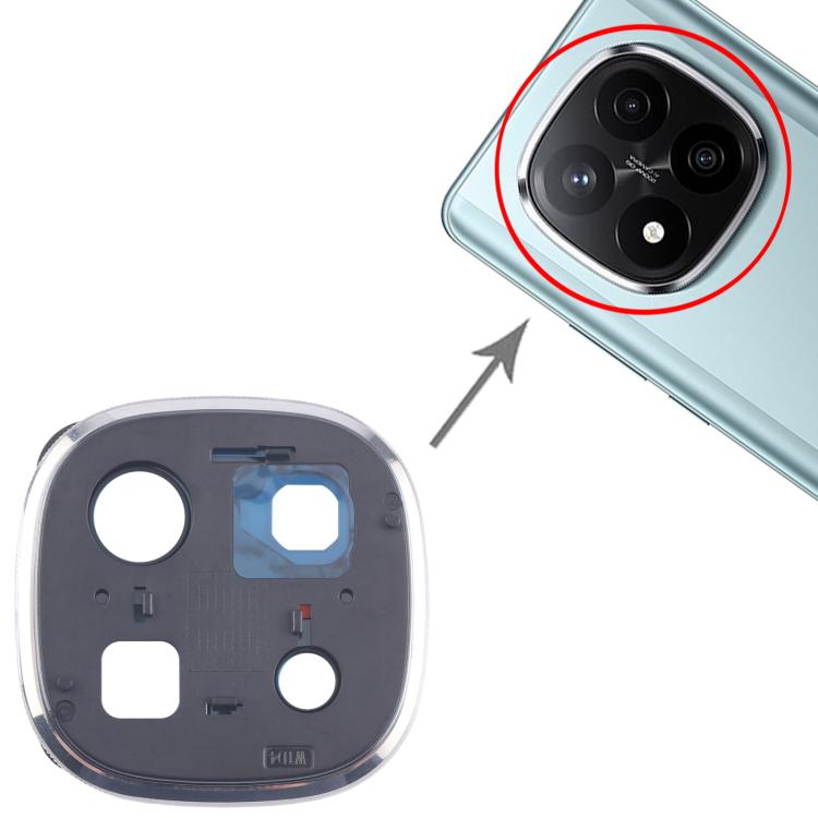 For Xiaomi Redmi Note 14 Pro+ 5G Back Camera Lens Frame (Silver) - Camera by buy2fix | Online Shopping UK | buy2fix