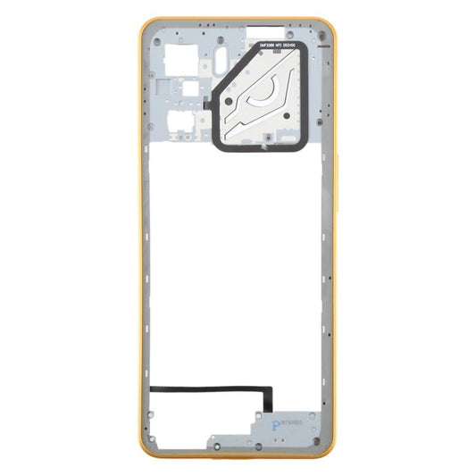 For ZTE nubia Neo 3 Plastic Middle Frame Bezel Plate (Gold) - For ZTE by buy2fix | Online Shopping UK | buy2fix