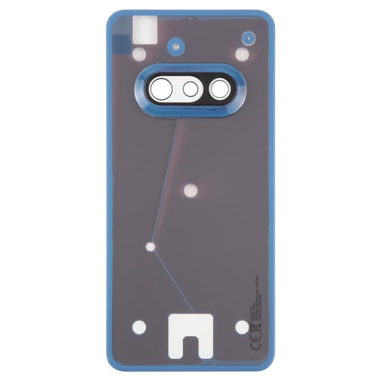 For Nothing Phone 3a A059 Glass Battery Back Cover with Camera Frame(Blue) - For Nothing by buy2fix | Online Shopping UK | buy2fix