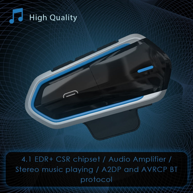 QTB35 Motorcycle Helmet Bluetooth 4.2 Headset Low Power(black) by buy2fix