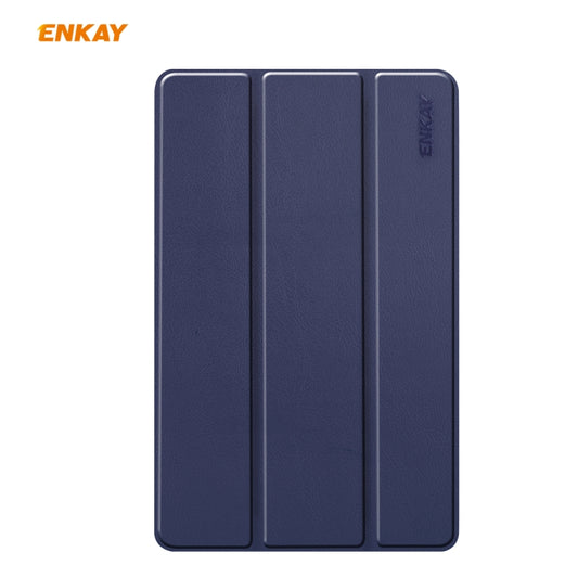 For Samsung Galaxy Tab S6 Lite P610 / P615 / Tab S6 Lite 2022 / P613 / P619 ENKAY 3-Fold Plastic Leather Smart Tablet Case(Light Blue) - Tab S6 Lite P610 / P615 by ENKAY | Online Shopping UK | buy2fix