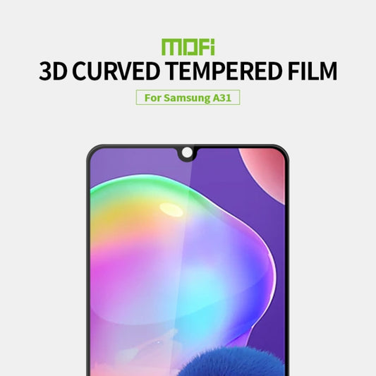 For Samsung Galaxy A31 MOFI 9H 3D Explosion-proof Curved Screen Tempered Glass Film(Black) by MOFI
