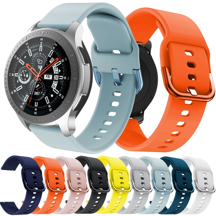 22mm For Huawei Watch GT2e/GT/GT2 46MM Color Buckle Silicone Watch Band (Orange) by buy2fix