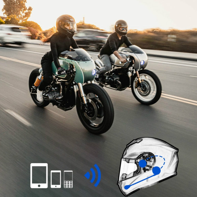 M5H Half-Helmet Hands-Free Call Low-Power Ultra-long Standby Motorcycle Helmet Bluetooth Headset by buy2fix