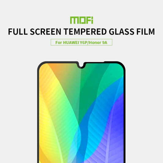For Huawei Y6P / Honor9A MOFI 9H 2.5D Full Screen Tempered Glass Film(Black) by MOFI