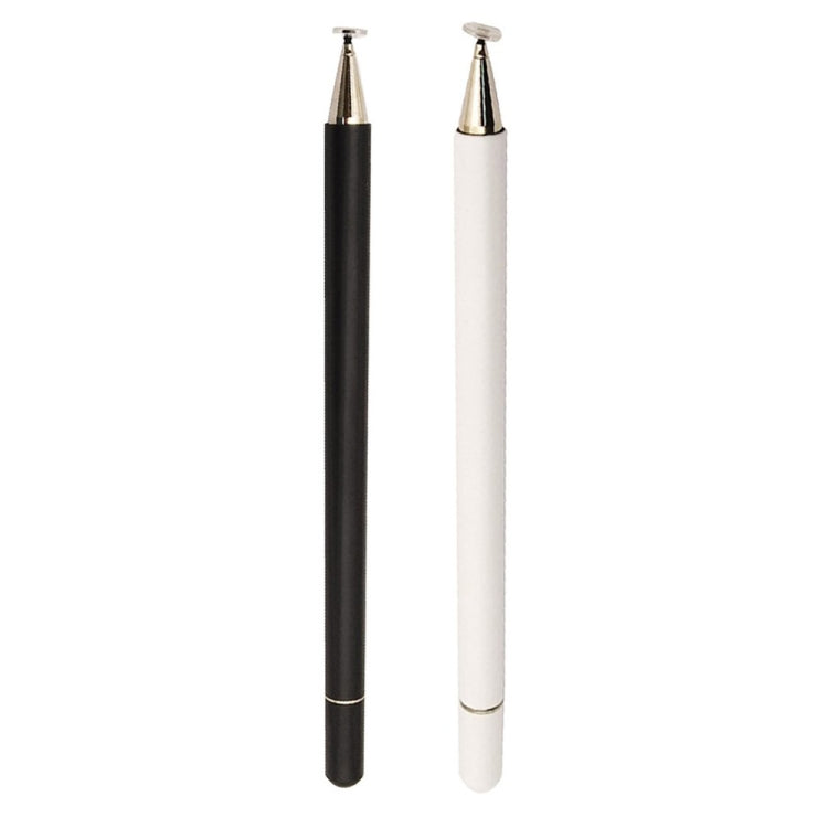 Imitation Porcelain 2 in 1 Mobile Phone Touch Screen Capacitive Pen for Apple / Huawei / Xiaomi / Samsung(White) by buy2fix