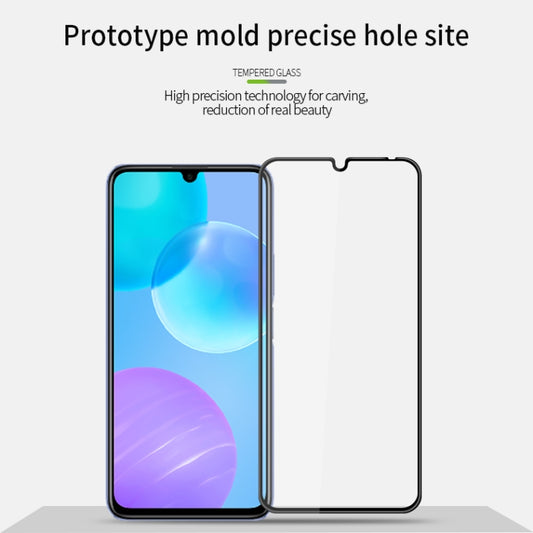 For Huawei Enjoy20 Pro/Honor30 Lite MOFI 9H 3D Explosion-proof Curved Screen Tempered Glass Film(Black) by MOFI