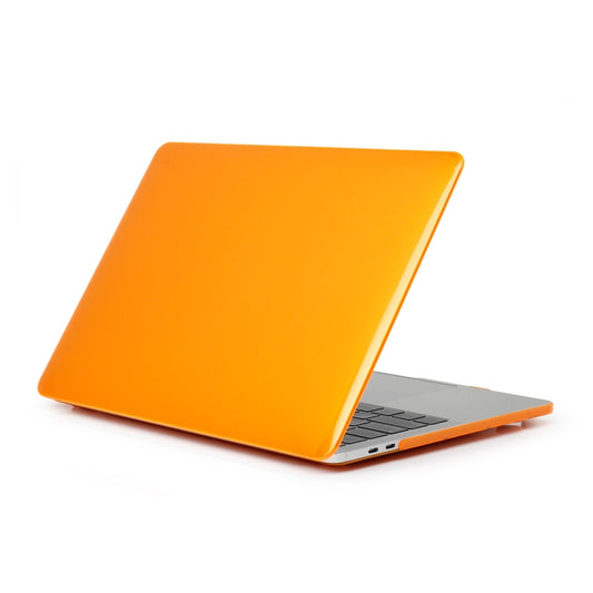 ENKAY Hat-Prince 3 in 1 For MacBook Pro 13 inch A2289 / A2251 (2020) Crystal Hard Shell Protective Case + US Version Ultra-thin TPU Keyboard Protector Cover + Anti-dust Plugs Set(Orange) by ENKAY