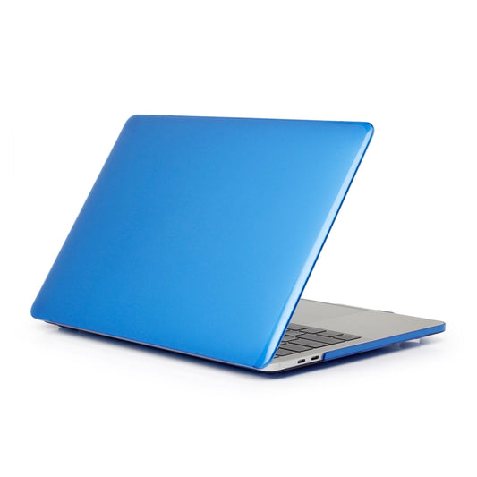 ENKAY Hat-Prince 3 in 1 For MacBook Pro 13 inch A2289 / A2251 (2020) Crystal Hard Shell Protective Case + US Version Ultra-thin TPU Keyboard Protector Cover + Anti-dust Plugs Set(Dark Blue) by ENKAY