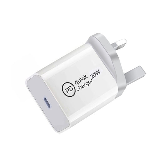 SDC-20W PD 20W Single USB-C / Type-C Interface Travel Charger UK Plug by buy2fix