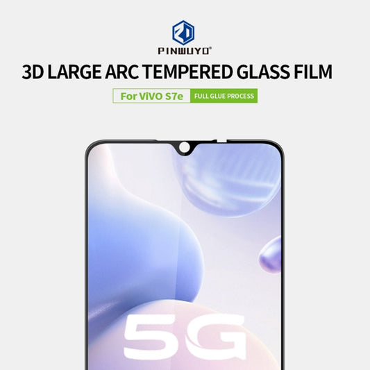 For vivo S7e 5G PINWUYO 9H 3D Curved Full Screen Explosion-proof Tempered Glass Film(Black) by PINWUYO