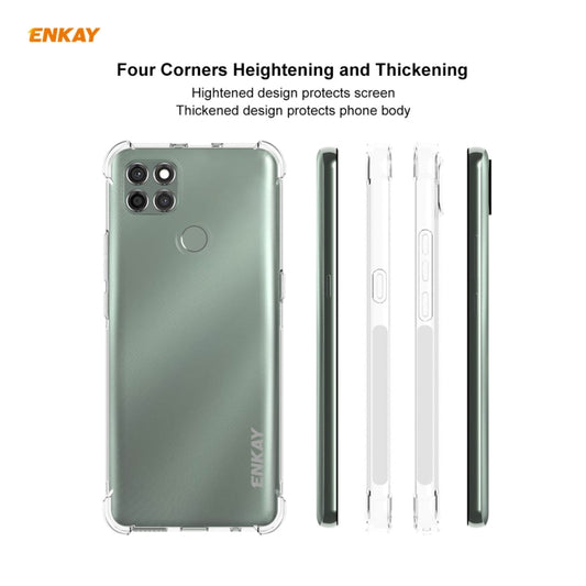 For Motorola Moto G9 Power Hat-Prince ENKAY Clear TPU Shockproof Case Soft Anti-slip Cover by ENKAY