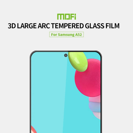 For Samsung Galaxy A52 5G / 4G MOFI 9H 3D Explosion-proof Curved Screen Tempered Glass Film by MOFI