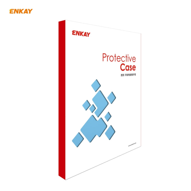 For Samsung Galaxy Tab A7 10.4 T500 / T505 2020 / 2022 ENKAY Horizontal Flip PU Leather + TPU Smart Case with Holder & Sleep / Wake-up Function(Cyan) - Other Galaxy Tab PC by ENKAY | Online Shopping UK | buy2fix