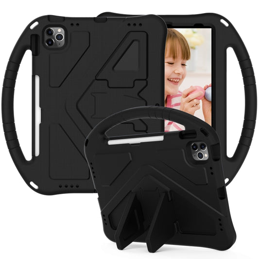 For iPad Air 2022 / 2020 10.9 EVA Flat Anti Falling Protective Case Shell with Holder(Black) - iPad Air (2022) / (2020) 10.9 Cases by buy2fix | Online Shopping UK | buy2fix