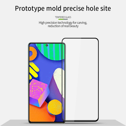 For Samsung Galaxy F62 MOFI 9H 2.5D Full Screen Tempered Glass Film(Black) by MOFI