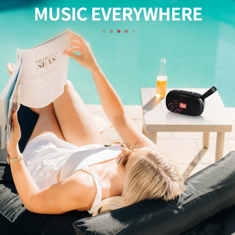 T&G TG173 TWS Subwoofer Bluetooth Speaker With Braided Cord, Support USB / AUX / TF Card / FM(Pink) - Desktop Speaker by T&G | Online Shopping UK | buy2fix