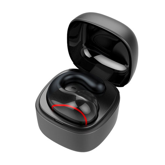 T25 Over-ear Bluetooth 5.0 Single-ear Invisible Wireless Earphone High Definition Call Super Long Standby Bone Conduction Earphone(Black) by buy2fix