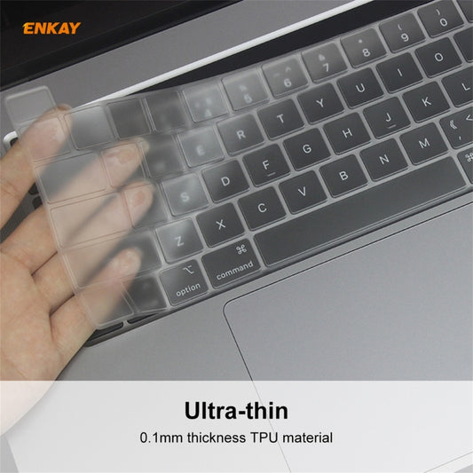 ENKAY Soft TPU Keyboard Protector Film for MacBook Pro 16 inch A2141 / Pro 13.3 inch A2289 & A2251 & A2338 (2020), EU Version by ENKAY
