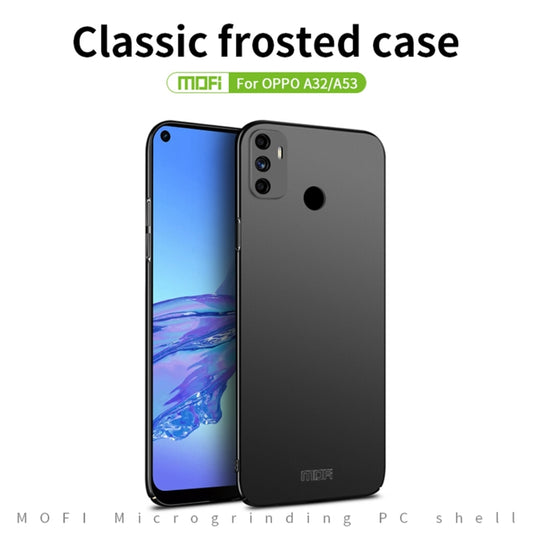 For OPPO A32 / A52 MOFI Frosted PC Ultra-thin Hard Case(Blue) by MOFI