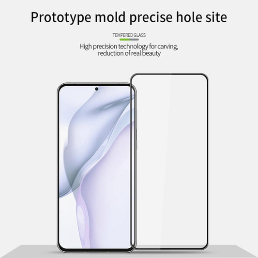 For Huawei P50 MOFI 9H 3D Explosion-proof Curved Screen Tempered Glass Film(Black) by MOFI