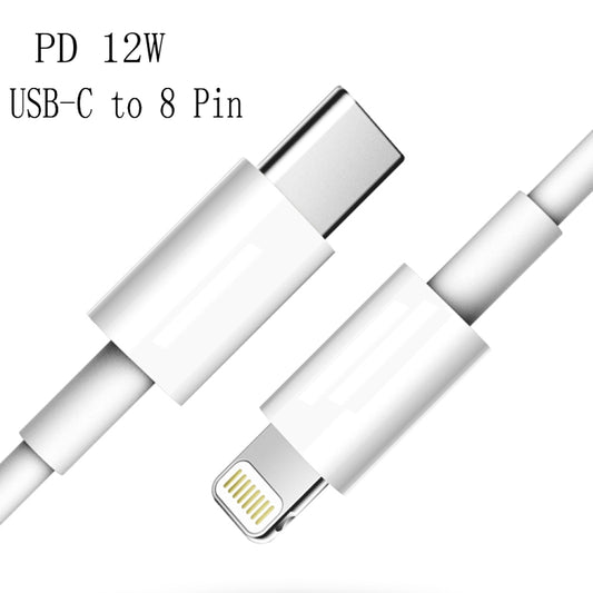 XJ-61 12W USB-C / Type-C to 8 Pin PD Fast Charging Cable, Cable Length:1m by buy2fix