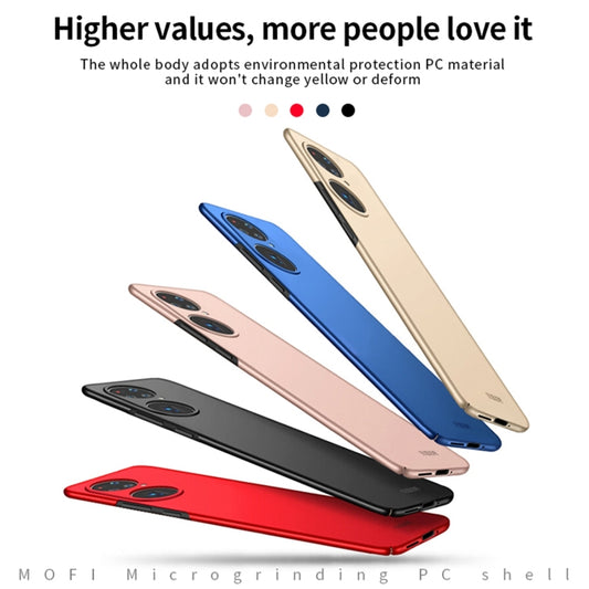 For Huawei P50 Pro MOFI Frosted PC Ultra-thin Hard Case(Blue) by MOFI