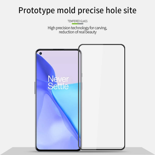 For OnePlus 9 / 9R MOFI 9H 3D Explosion-proof Curved Screen Tempered Glass Film(Black) by MOFI