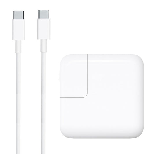 30W USB-C / Type-C Laptop Portable Power Adapter with 1.8m USB-C / Type-C to USB-C / Type-C Charging Cable, EU Plug by buy2fix