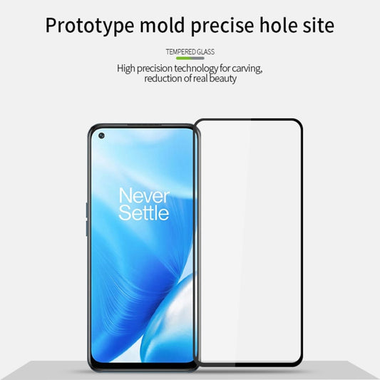 For OnePlus Nord N200 MOFI 9H 2.5D Full Screen Tempered Glass Film(Black) by MOFI