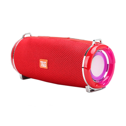 T&G TG192 LED Flashing Light Portable Wireless Bass 3D Stereo Bluetooth Speaker, Support FM / TF Card / USB(Red) - Desktop Speaker by T&G | Online Shopping UK | buy2fix