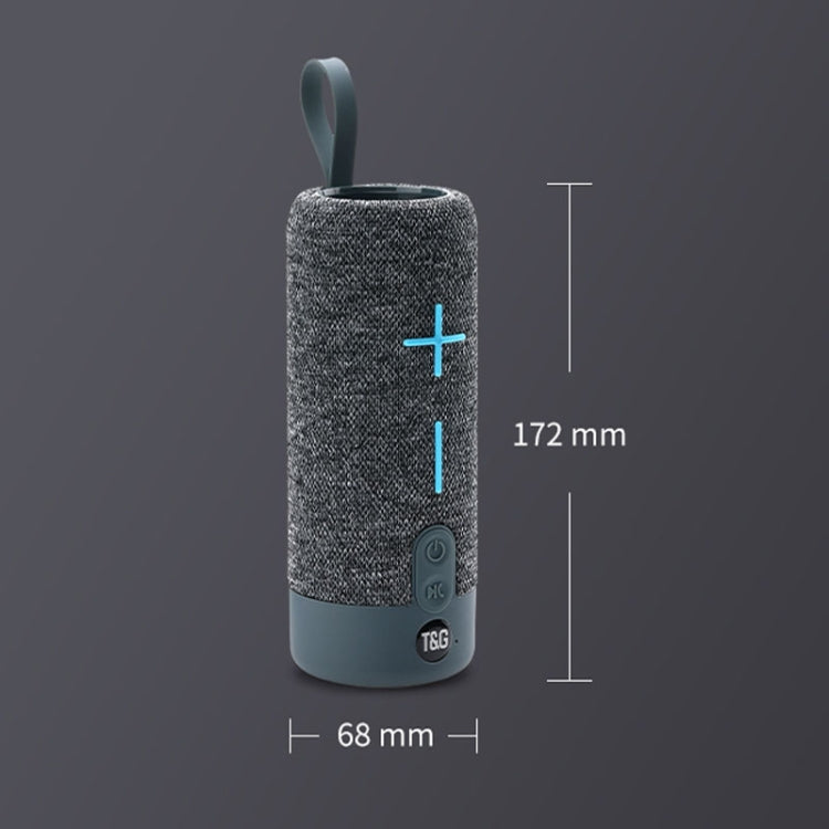 T&G TG619 Portable Bluetooth Wireless Speaker Waterproof Outdoor Bass Subwoofer Support AUX TF USB(Gray) - Desktop Speaker by T&G | Online Shopping UK | buy2fix