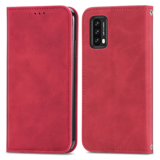 For Blackview A90 Retro Skin Feel Business Magnetic Horizontal Flip Leather Case with Holder & Card Slots & Wallet & Photo Frame(Red) by buy2fix