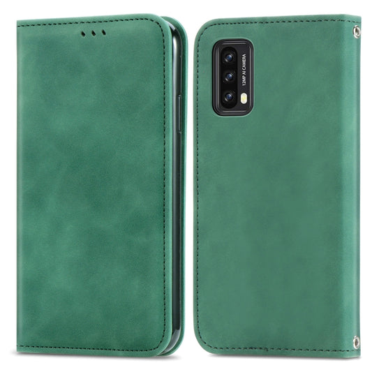 For Blackview A90 Retro Skin Feel Business Magnetic Horizontal Flip Leather Case with Holder & Card Slots & Wallet & Photo Frame(Green) by buy2fix