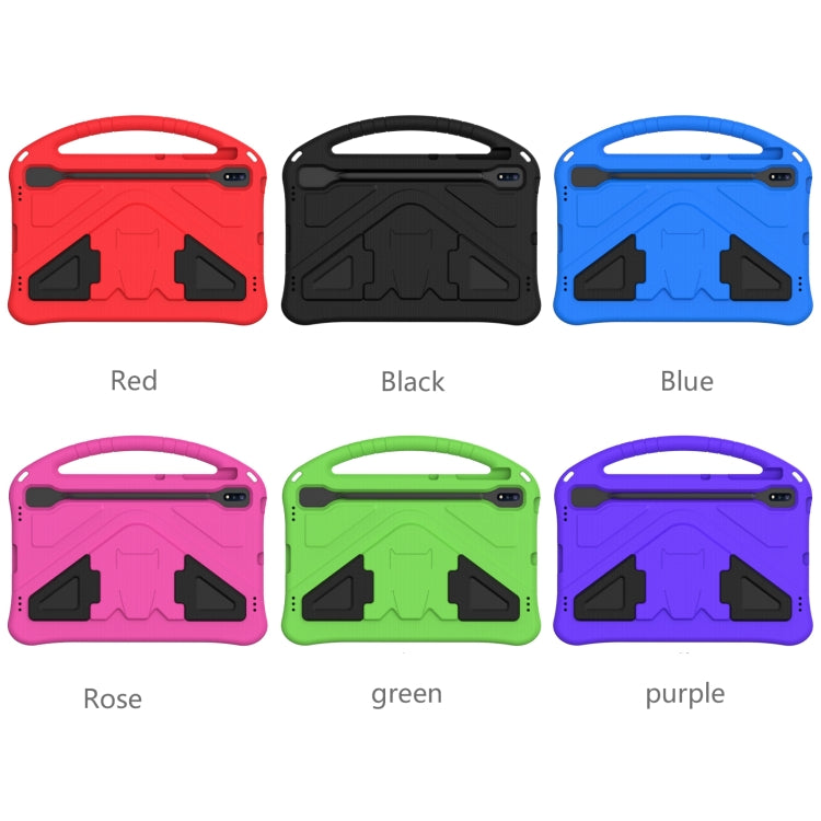 For Samsung Galaxy Tab S8+ / Tab S8 Plus / Tab S7 FE / Tab S7+ T970/T975/T976 EVA Flat Anti Falling Protective Case Shell with Holder(Red) by buy2fix