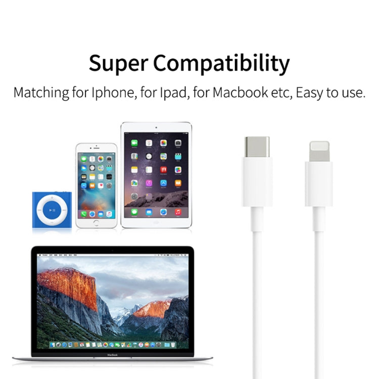 1m PD20W USB-C / Type-C to 8 Pin PD Fast Charging Sync Data Cable for iPhone 13 / 12 Series by buy2fix