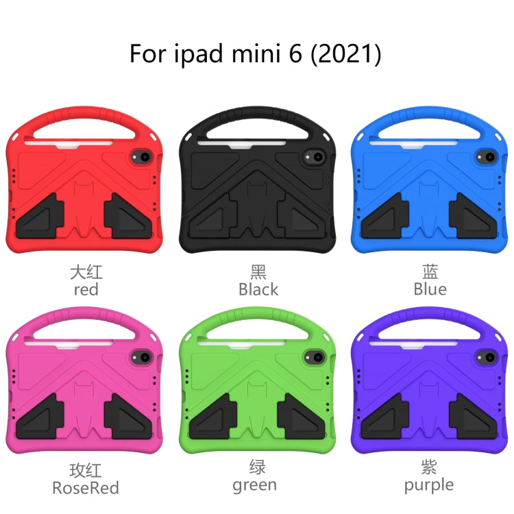 For iPad mini 6 / mini 2024 EVA Shockproof Tablet Case with Holder(Blue) - iPad mini 6 Cases by buy2fix | Online Shopping UK | buy2fix