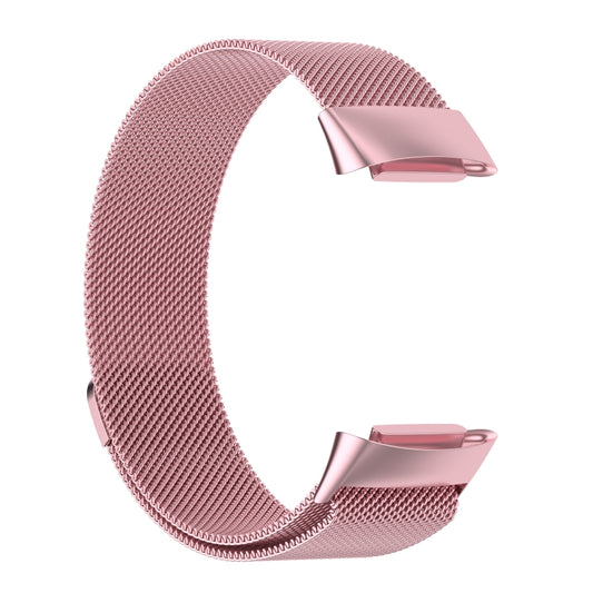 Milano Magnetic Metal Watch Band for Fitbit Charge 5(Rose Pink) by buy2fix