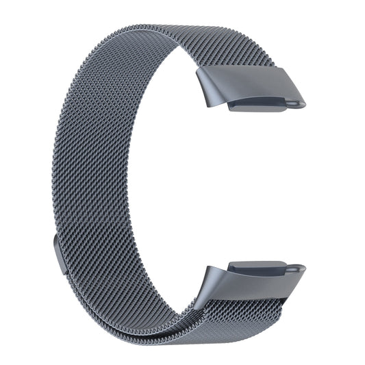 Milano Magnetic Metal Watch Band for Fitbit Charge 5(Gray) by buy2fix