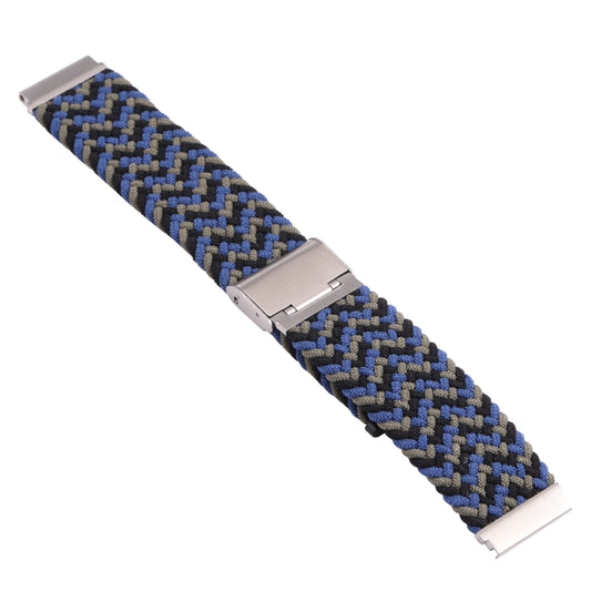 For Samsung Galaxy Watch 4 / Watch 5 20mm Nylon Braided Metal Buckle Watch Band(W Camouflage) by buy2fix