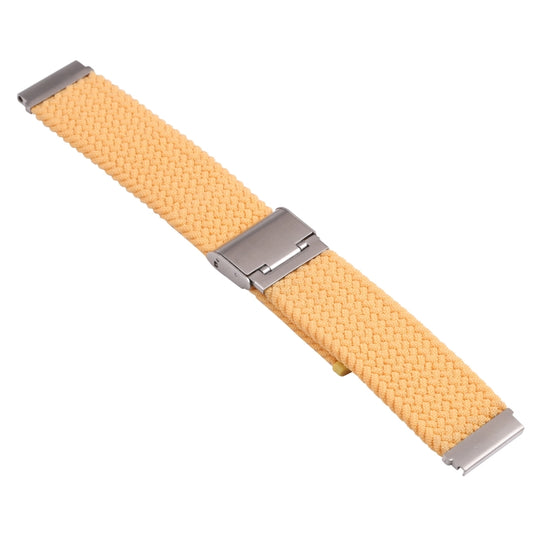 For Samsung Galaxy Watch 4 / Watch 5 20mm Nylon Braided Metal Buckle Watch Band(Gold) by buy2fix