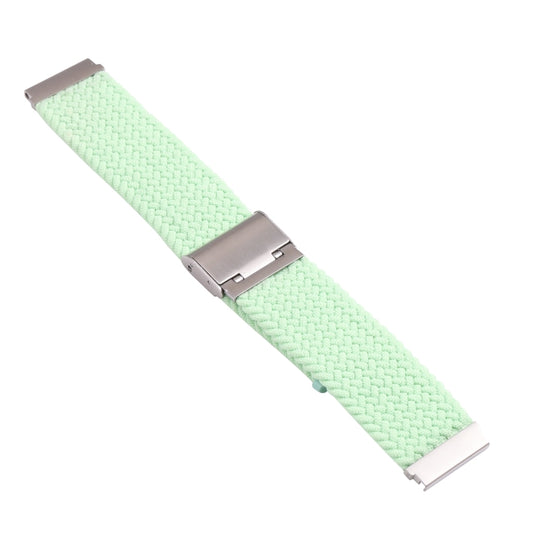 For Samsung Galaxy Watch 4 / Watch 5 20mm Nylon Braided Metal Buckle Watch Band(Light Green) by buy2fix