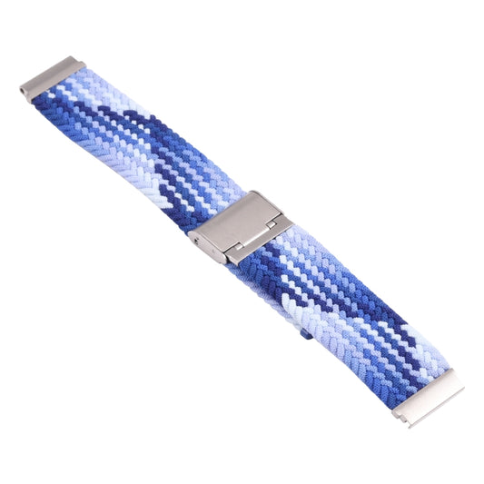For Samsung Galaxy Watch 4 / Watch 5 20mm Nylon Braided Metal Buckle Watch Band(Z Blue) by buy2fix