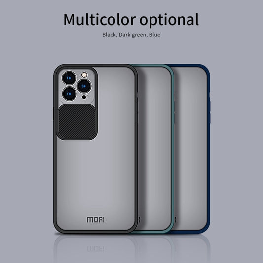 For iPhone 13 Pro MOFI Translucent Frosted PC + TPU Phone Case(Black) by MOFI