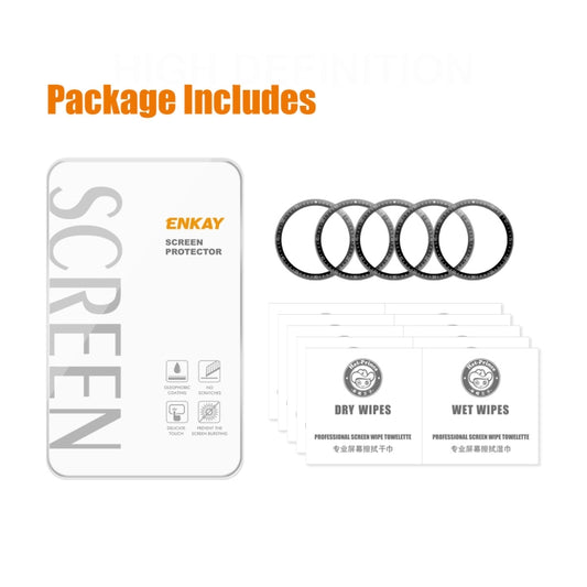 5 PCS For Huawei Watch GT 3 46mm ENKAY Hat-Prince Full Coverage 3D Curved Soft PC Edge + PMMA HD Screen Protector Film by ENKAY