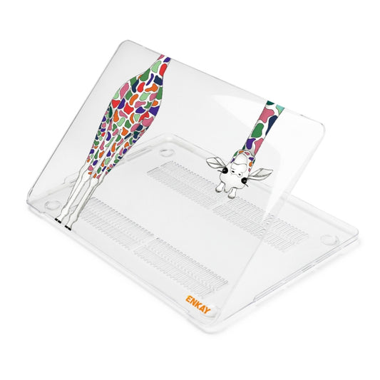 ENKAY Hat-Prince Forest Series Pattern Laotop Protective Crystal Case for MacBook Air 13.3 inch A1932 2018(Giraffe Pattern) by ENKAY