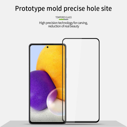 For Samsung Galaxy A73 5G MOFI 9H 2.5D Tempered Glass Full Film(Black) by MOFI